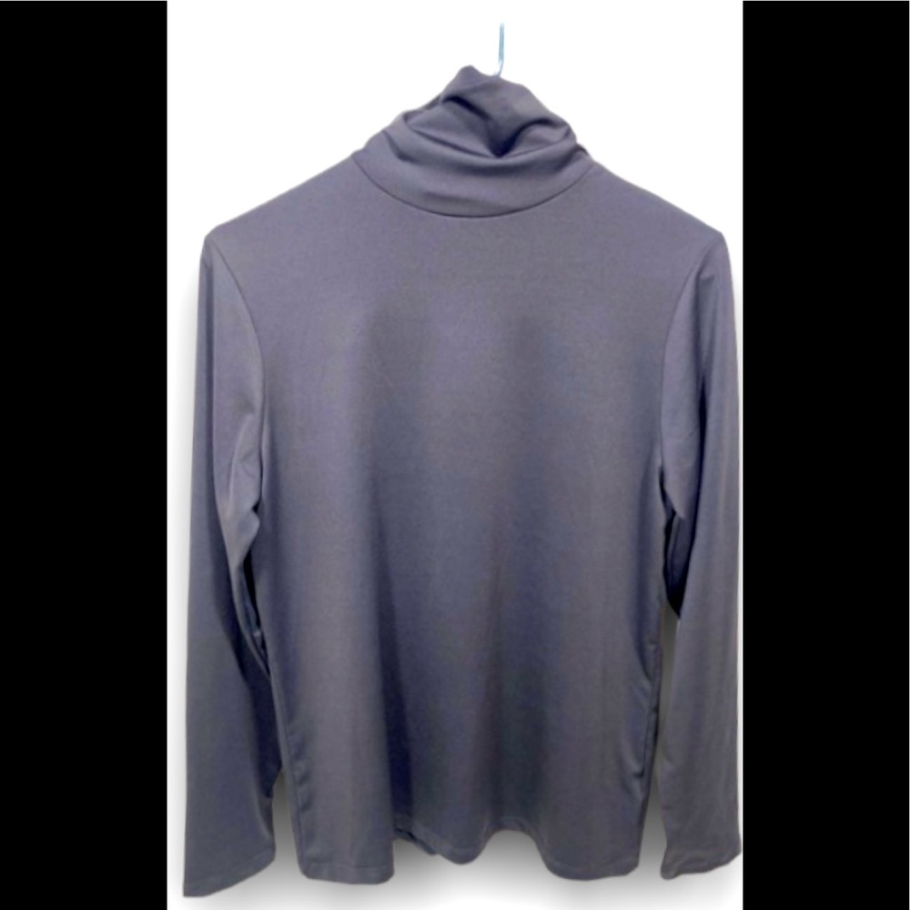 Susan Graver Women's Plus Top small Modern Essentials Knit Turtleneck